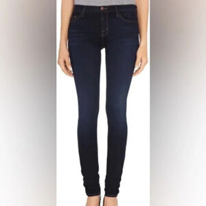 J Brand Maria Mid Rise in Atlantis Stretch Skinny Jeans 28